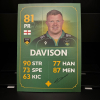 Signed Rugby 25 card - Trevor Davison