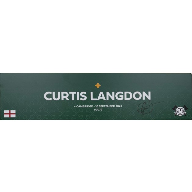24/25 Changing Room Plaque - signed - C.Langdon